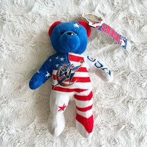 Vintage Washington Wizards Plush Stuffed Bear American Flag RARE Team USA NWT
